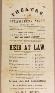 Strawberry Night broadside, 1866