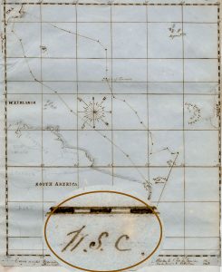 Curtis journal with map of the Paulina's route