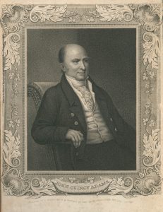 Engraving of JQA by Francis Kearney