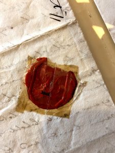 Wax seal of John Binney