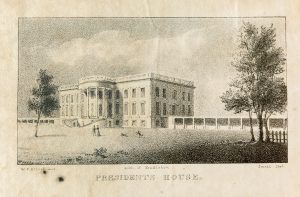 lithograph of the White House