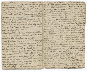 Page from Harriet Otis diary