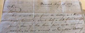 Captain John Binney letter