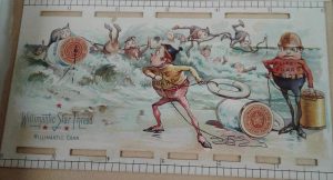 Lifeguards depicted on trade card