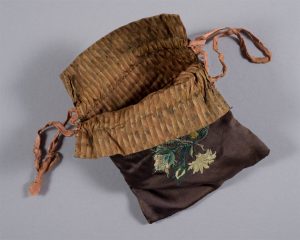 Silk purse that belonged to Sarah Leverett