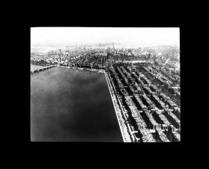 Aerial view of Back Bay, c. 1920s