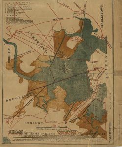 Map by Benjamin Deerborn, c. 1814