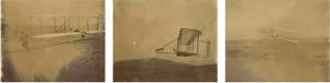 1903 photographs of the Wright brothers experiments with flight