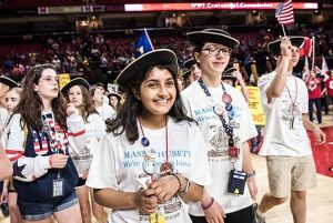 NHD parade of students