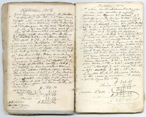 1856 account book