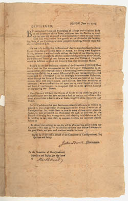 Boston, June 21, 1779: Gentlemen, By the inclosed Votes and Proceedings ... Boston, June 21, 1779: Gentlemen, By the inclosed Votes and Proceedings ...