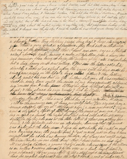 Two Years before the Mast: A Personal Narrative of Life at Sea, manuscript page 37 Original manuscript