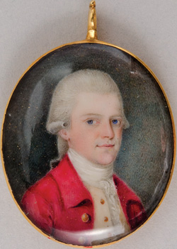 William Cheever Minature portrait, watercolor on ivory