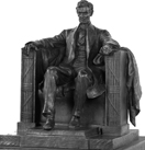 Bronze cast of Abraham Lincoln