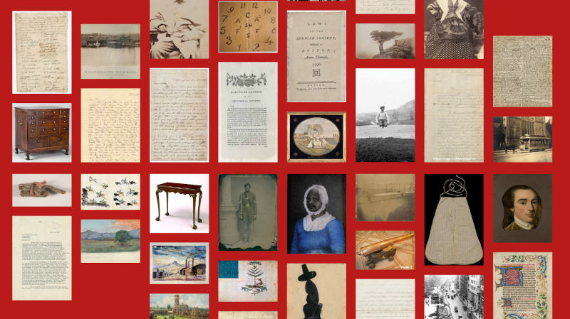 Screen capture of Our Favorite Things online exhibition