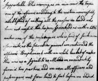 detail of a handwritten letter