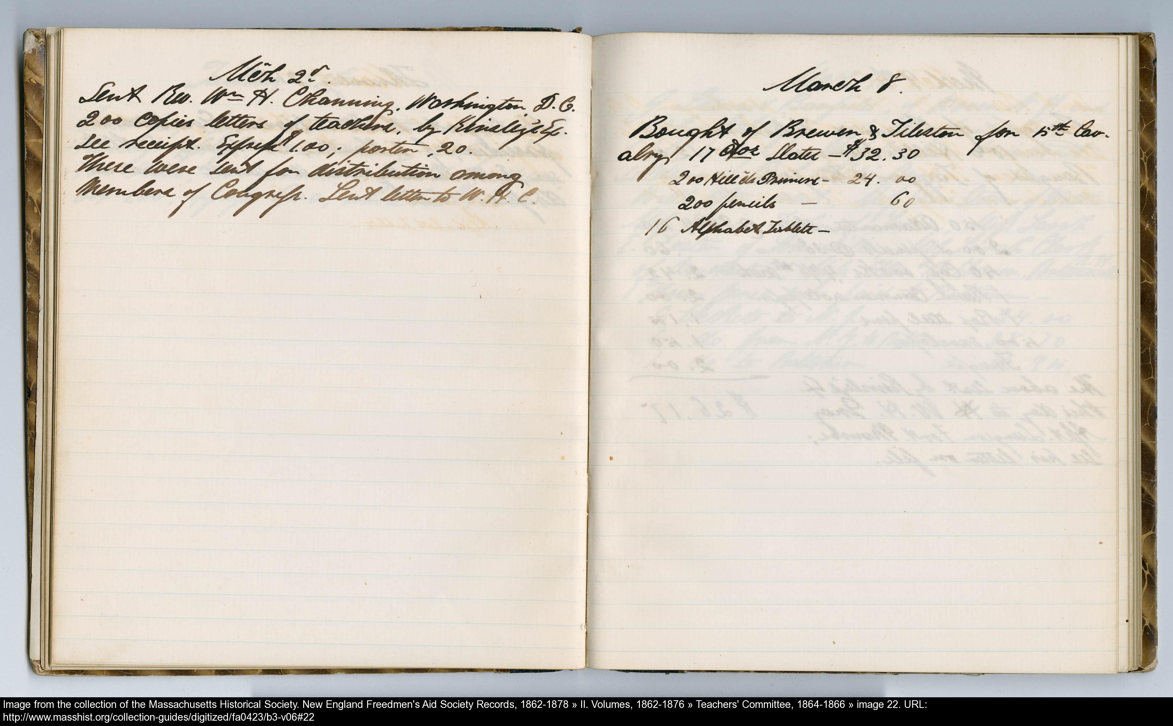 New England Freedmen's Aid Society Records, 1862-1878