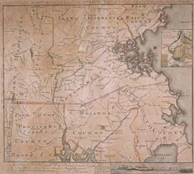 To the Hone. Jno. Hancock Esqre. President of the Continental Congress; This Map of the Seat of Civil War in America is Respectfully Inscribed 