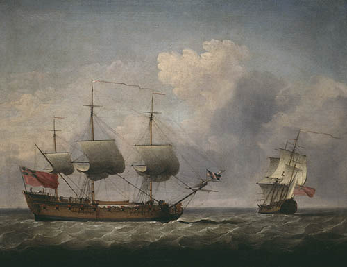 The Ship Bethel, A Double View Oil on canvas