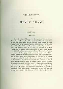 The Education of Henry Adams 