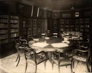 Director`s Office, showing the Council Table, Massachusetts Historical Society Photograph