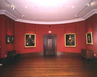 Exhibit gallery and meeting space (formerly Director`s Office), Massachusetts Historical Society Photograph