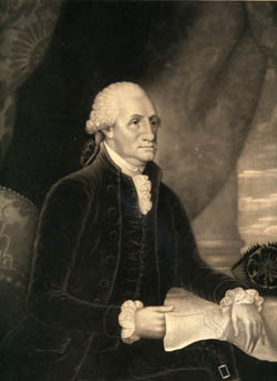 George Washington Esqr., President of the United States of America (detail) Mezzotint engraving