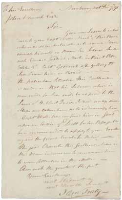 Letter from John Tracy to John Hancock, 7 December 1791 