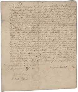 Deed from Benjamin Bancroft to William Lawrence for Bodee (an enslaved person), 10 July 1728 