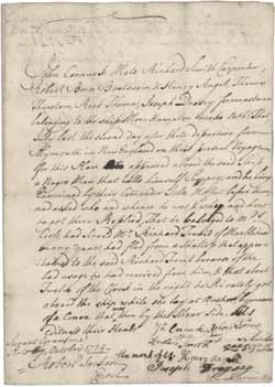 Deposition of John Cornuck and others regarding Pompey (a freedom seeker), 7 October 1724 