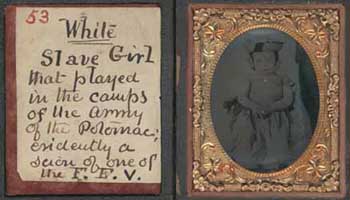 White slave girl Ambrotype White slave girl Ambrotype