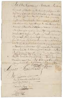 Will of Catherine Cornwell, 8 February 1752 