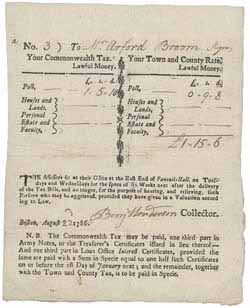 Tax certificate to Arford Broom [Hartford Broom], 22 August 1786 