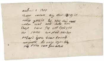 Letter from an unidentified sender [possibly Dinah Roberts] to an unidentified recipient, 11 August 1788 