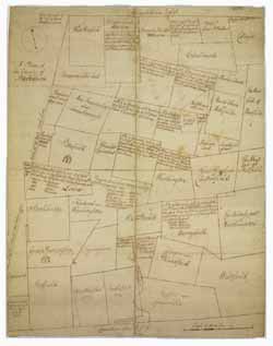 Manuscript plan of Berkshire County (Mass.), 1777 Pen and ink map