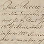 Paul Revere's deposition, fair copy, circa 1775
