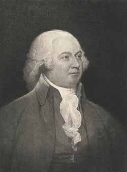 John Adams Photomechanical of an etching