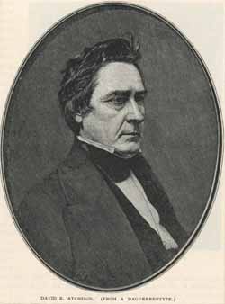 David Rice Atchison Engraving from daguerreotype