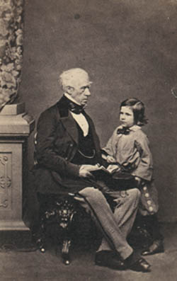 Henry Brougham and unidentified grandson Photograph