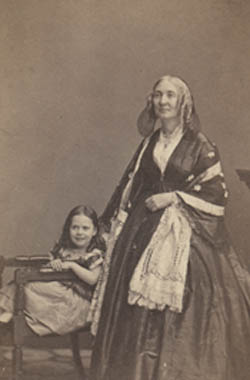 Paulina Wright Davis and unidentified child Photograph