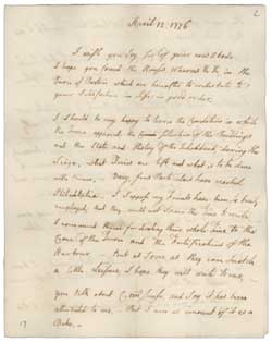 Letter from John Adams to William Tudor, 12 April 1776 