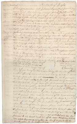 Letter from Cyrus Baldwin to Loammi Baldwin, 15 August 1765 