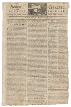 The Boston-Gazette, and Country Journal 