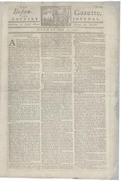 The Boston-Gazette, and Country Journal 