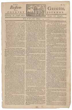 The Boston-Gazette, and Country Journal 