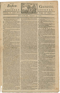 The Boston-Gazette, and Country Journal 