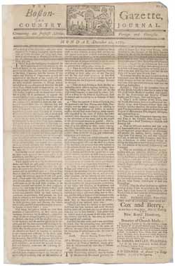 The Boston-Gazette, and Country Journal 