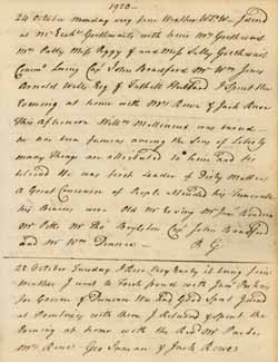 John Rowe diary 11, 24 October 1774, page 1920 