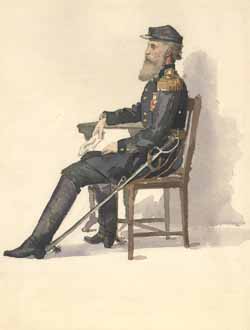 Colonel Samuel Miller Quincy Watercolor on paper