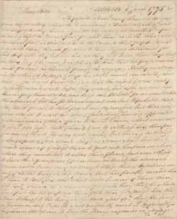 Letter from John Andrews to William Barrell, 1 June 1775 